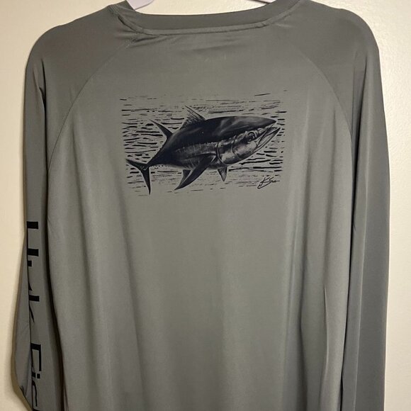 HUK KC Covered Up PURSUIT Long Sleeve in Gray Size XL - Picture 5 of 7